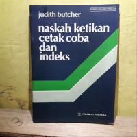 Image of NASKAH KETIKAN CETAK COBA DAN INDEKS